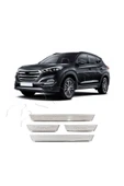 BRSPLAST  Hyundai Tucson Uyumlu 2015-2018 Krom Kapı Eşiği 4 Parça Paslanmaz Çelik thumbnail 1