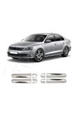 BRSPLAST  Volkswagen Jetta Uyumlu 2010-2018 Krom Kapı Kolu 4 Kapı Paslanmaz Çelik thumbnail 2