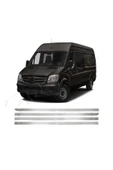 BRSPLAST  Mercedes Sprinter W907 Uyumlu Krom Cam Üst Çıtası 6 Parça Paslanmaz Çelik thumbnail 2