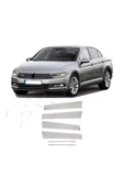 BRSPLAST  Volkswagen Passat B8 Uyumlu Krom Kapı Direği 6 Parça Paslanmaz Çelik thumbnail 2