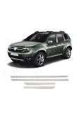 BRSPLAST  Dacia Duster Facelift Uyumlu 2012 ve Üzeri Krom Yan Kapı Çıtası 4 Parça Paslanmaz Çelik thumbnail 2