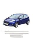 BRSPLAST  Ford Fiesta MK7 Uyumlu 2017 Ve Üzeri Krom Yan Kapı Çıtası 4 Parça Paslanmaz Çelik thumbnail 2