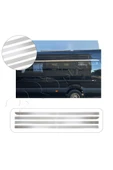 BRSPLAST  Mercedes Sprinter W907 Uyumlu Krom Cam Üst Çıtası 6 Parça Paslanmaz Çelik thumbnail 1