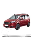 BRSPLAST  Ford Courier Uyumlu 2014 Ve Üzeri Krom Ön Panjur Alt Çıtası 2 Parça Paslanmaz Çelik - 2