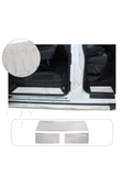 BRSPLAST  Volkswagen Transporter T6 Uyumlu 2015-2019 Krom İç Kapı Eşiği 3 Parça Paslanmaz Çelik thumbnail 1