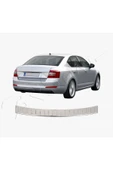 BRSPLAST  Skoda Octavia 3 Sedan Uyumlu Krom Arka Tampon Üstü Koruma Paslanmaz Çelik thumbnail 2
