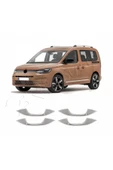 BRSPLAST  Volkswagen Caddy 2021 Ve Üzeri Krom Kapı Dekoru 4 Kapı Paslanmaz Çelik thumbnail 2