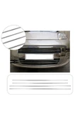 BRSPLAST  Fiat Fiorino Uyumlu 2007-2015 Krom Ön Tampon Çıtası 4 Parça Paslanmaz Çelik thumbnail 2