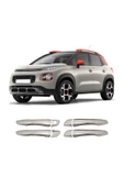 BRSPLAST  Citroen C3 Aircross Uyumlu 2017 Ve Üzeri Krom Kapı Kolu 4 Kapı Paslanmaz Çelik thumbnail 1