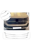 BRSPLAST  Volkswagen Transporter T6.1 Uyumlu Krom Ön Panjur Alt Çıta 3 Parça Paslanmaz Çelik thumbnail 1