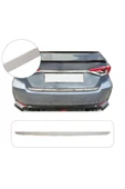 BRSPLAST  Toyota Corolla Uyumlu 2019 ve üzeri Krom Bagaj Alt Çıtası Paslanmaz Çelik thumbnail 1