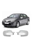 BRSPLAST  Renault Megane 2 Uyumlu 2004-2010 Ayna Kapağı 2 Parça Abs Krom Kaplama thumbnail 1