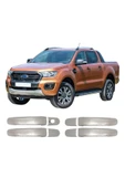 BRSPLAST  Ford Ranger Uyumlu 2011-2022 Krom Kapı Kolu 4 Kapı Paslanmaz Çelik thumbnail 1