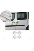 BRSPLAST  Fiat Doblo Uyumlu 2002-2006 Krom Kapı Kolu 4 Kapı Kolu Ve Çerçeve 12 Parça Paslanmaz Çelik thumbnail 2