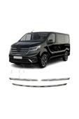 BRSPLAST  Renault Trafic 3 Uyumlu 2020-2024 Krom Ön Panjur 3 Parça Paslanmaz Çelik thumbnail 3