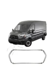 BRSPLAST  Ford Transit Uyumlu 2019 Ve Üzeri Krom Ön Panjur Çerçevesi 4 Parça Paslanmaz Çelik thumbnail 2