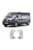 BRSPLAST  Renault Trafic Uyumlu 2001-2014 Ayna Kapağı 2 Parça Abs Krom Kaplama thumbnail 1