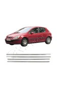 BRSPLAST  Peugeot 307 Uyumlu 2001-2008 Krom Cam Çıtası 4 Parça Paslanmaz Çelik thumbnail 1