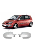 BRSPLAST  Renault Scenic 2 Uyumlu 2003-2009 Ayna Kapağı 2 Parça Abs Krom Kaplama thumbnail 1