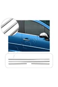 BRSPLAST  Peugeot 207 Uyumlu Krom Cam Çıtası 4 Parça Paslanmaz Çelik thumbnail 1