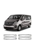 BRSPLAST  Opel Vivaro Uyumlu 2014-2019 Krom Kapı Kolu 4 Kapı Paslanmaz Çelik thumbnail 1