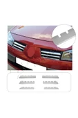 BRSPLAST  Renault Megane 2 Uyumlu 2004-2006 Ön Panjur 6 Panjur Paslanmaz Çelik thumbnail 1