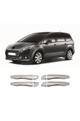 BRSPLAST  Peugeot 5008 Uyumlu 2016-2023 Krom Kapı Kolu 4 Kapı Paslanmaz Çelik thumbnail 1