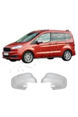 BRSPLAST  Ford Courier Uyumlu 2017 Ve Üzeri Ayna Kapağı 2 Parça Abs Krom Kaplama thumbnail 3