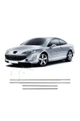 BRSPLAST  Peugeot 407 Uyumlu 2004-2010 Krom Cam Çıtası 4 Parça Paslanmaz Çelik thumbnail 2