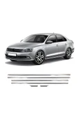 BRSPLAST  Volkswagen Jetta Uyumlu 2011 Ve Üzeri Krom Cam Çıtası 6 Parça Paslanmaz Çelik thumbnail 2