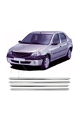 BRSPLAST  Dacia Logan Uyumlu 2005-2013 Krom Cam Çıtası 4 Parça Paslanmaz Çelik thumbnail 1