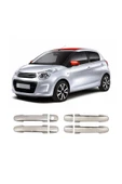 BRSPLAST  Citroen C1 Uyumlu 2014-2021 Krom Kapı Kolu 4 Kapı Paslanmaz Çelik thumbnail 1