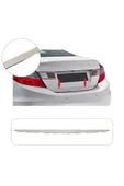 BRSPLAST  Honda Civic Uyumlu 2012-2016 Krom Bagaj Alt Çıtası Paslanmaz Çelik thumbnail 1
