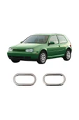 BRSPLAST  Volkswagen Golf 4 Uyumlu 1998-2004 Krom Sinyal Çerçevesi 2 Parça Paslanmaz Çelik - 1
