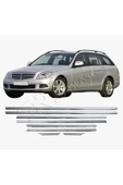 BRSPLAST  Mercedes C-Class W204 Uyumlu Krom Cam Çıtası 8 Parça Paslanmaz Çelik thumbnail 1