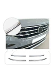 BRSPLAST  Volkswagen Tiguan Uyumlu 2021 Ve Üzeri Krom Ön Panjur 4 Parça Paslanmaz Çelik thumbnail 1