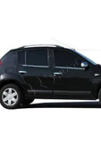 BRSPLAST  Dacia Sandero Stepway Uyumlu 2006-2012 Krom Cam Çıtası 4 Parça Paslanmaz Çelik thumbnail 1
