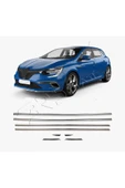 BRSPLAST  Renault Megane 4 Sedan Uyumlu 2016-2020 Krom Cam Çıtası 6 Parça Paslanmaz Çelik thumbnail 4