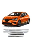 BRSPLAST  Renault Clio 5 Uyumlu 2019 Ve Üzeri Krom Yan Kapı Çıtası 4 Parça Paslanmaz Çelik thumbnail 1