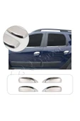 BRSPLAST  Dacia Duster Uyumlu 2018-2024 Krom Kapı Kolu 4 Kapı Paslanmaz Çelik thumbnail 1
