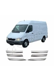 BRSPLAST  Mercedes Sprinter W903 Uyumlu 2003-2006 Krom Ön Panjur 6 Parça Paslanmaz Çelik thumbnail 1