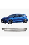 BRSPLAST  Ford Focus 4 Uyumlu 2018 Ve Üzeri Krom Cam Çıtası 4 Parça Paslanmaz Çelik thumbnail 1