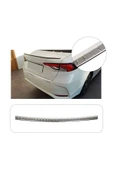 BRSPLAST  Toyota Corolla Uyumlu 2019 Ve Üzeri Krom Arka Tampon Üstü Koruma Paslanmaz Çelik thumbnail 1