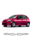 BRSPLAST  Citroen C3 Uyumlu 2009-2017 Krom Kapı Kolu 2 Kapı Paslanmaz Çelik thumbnail 1