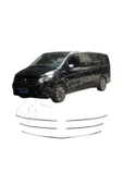 BRSPLAST  Mercedes Vito W447 Uyumlu 2014 Ve Üzeri Krom Ön Panjur 5 Parça Ince Model Paslanmaz Çelik thumbnail 2