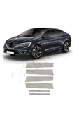BRSPLAST  Renault Megane 4 Uyumlu 2016-2020 Krom Direk Nikelajı 6 Parça Paslanmaz Çelik thumbnail 1