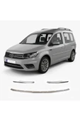 BRSPLAST  Volkswagen Caddy Uyumlu 2015-2019 Krom Ön Tampon Çıtası 3 Parça Paslanmaz Çelik thumbnail 3