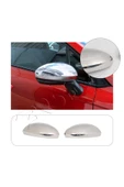 BRSPLAST  Renault Clio 5 Uyumlu 2019 Ve Üzeri Krom Ayna Kapağı 2 Parça Paslanmaz Çelik - 1