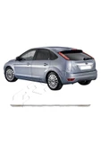 BRSPLAST  Ford Focus 2 HB Uyumlu 2005-2011 Krom Bagaj Alt Çıtası Paslanmaz Çelik thumbnail 1