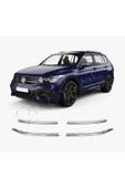 BRSPLAST  Volkswagen Tiguan Uyumlu 2021 Ve Üzeri Krom Ön Panjur 4 Parça Paslanmaz Çelik thumbnail 2